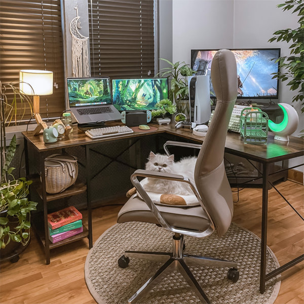 Trent Austin Design® Brummitt Reversible LShape Desk & Reviews Wayfair